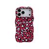 Hot-selling in Europe and America, color contrasting leopard print, Apple 17 film case, iPhone14Pro 2-in-1 wave mobile phone case.