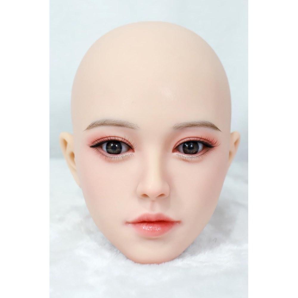 NELTY Silicone Head Figure Wig Type Connection Methods GJ-040 Size 20x18x17cm