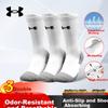 Under Armour Mid-Calf Sports Socks (3 Pairs) Short Socks for Running, Cycling, Badminton, Winter Unisex Sweat-Absorbing All-Season Basketball Socks
