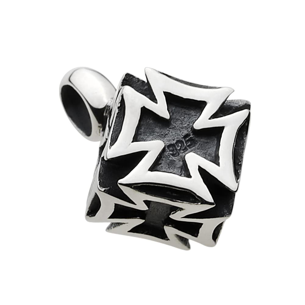 Iron Cross Dice Pendant Fp0290 [Figmart] [Silver Accessory]