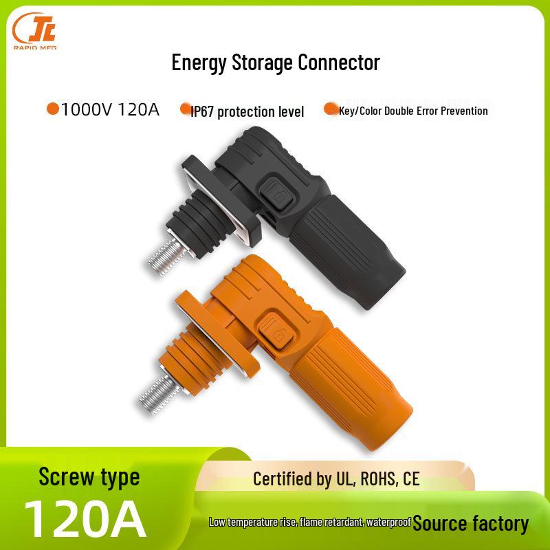 120A High Voltage Waterproof Quick Plug Connector for New Energy Battery Storage