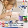 Mini Pottery Wheel Kit for Kids Adults Pottery Clay Art 4.7" Turntable Electric Pottery Wheel w/ Petal Speed Control Detachable