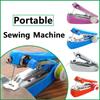 Handheld Sewing Machine Clothes Fabrics Sewing Accessories DIY Home Mini Manual Stitch Needlework Machine Sewing Tool Supplies