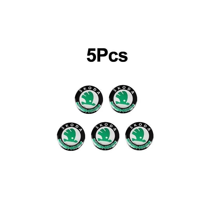 

2025 New 14mm Car Remote Key Sticker Aluminum Emblem Decal For Skoda Octavia Kodiaq Fabia Derivati Yeti Enyaq A7 Superb Rapid Ka