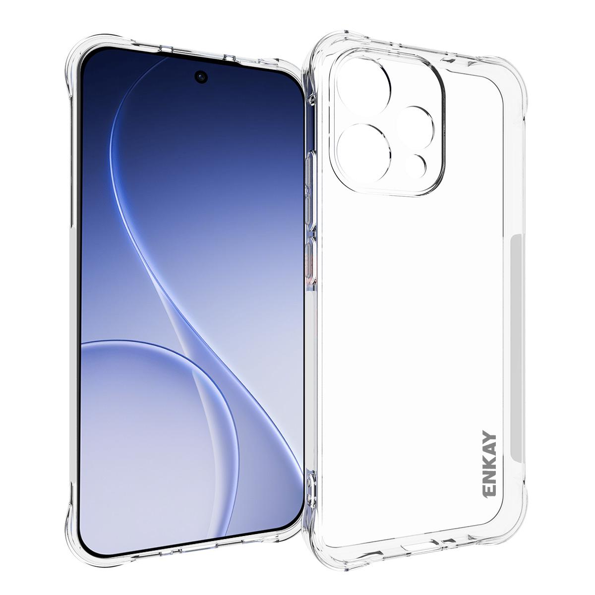 

Для Oppo Reno15 5G (Глобальный) Прозрачный чехол для телефона ENKAY HAT PRINCE Противоударный Нескользящий Чехол из ТПУ