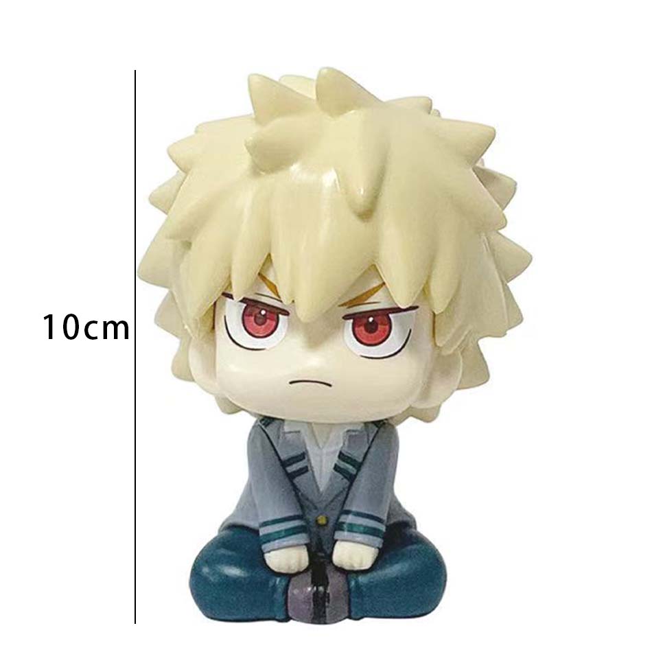 10cm Boku no Hero Academia Anime Figure Midoriya Izuku Action Figure Bakugo Katsuki/Todoroki So Figurine PVC Collection Toys