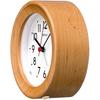 Seiko Clock (Seiko Clock) Table Clock Alarm Clock Wall Clock Analog Wooden Frame Natural Color Wo...