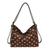 Korean Style Large Capacity Polka Dot Canvas Shoulder Bag for Women