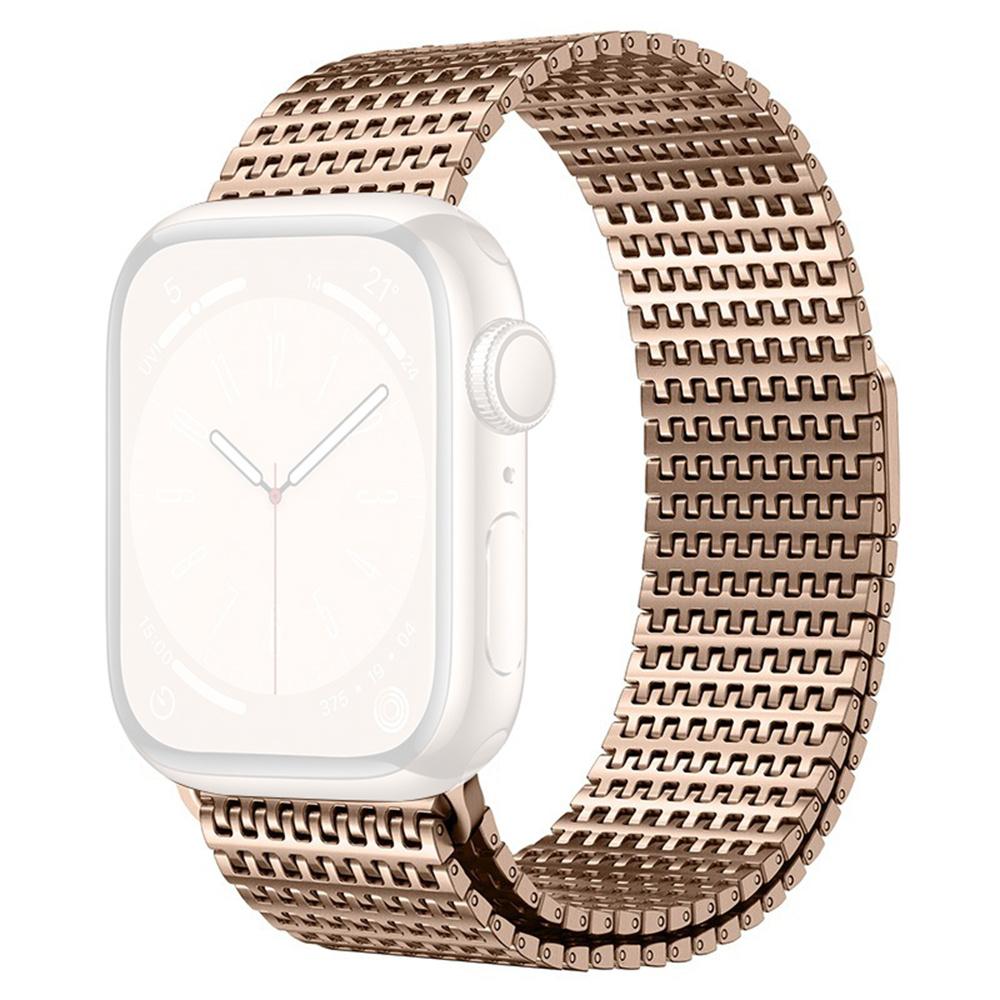 Magnetic Loop Band for Apple Watch Series 11 10 42mm / 9 8 7 41mm / SE3 SE2 SE 6 5 4 40mm / 3 2 1 38mm Stainless Steel Watch Strap Needle-Link Design