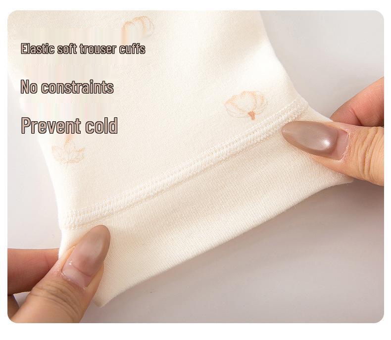 Hohe Taille Baumwolle Baby Hausanzug Set - Ohne Etikett, Bauchschutz, Herbsthose für Mädchen