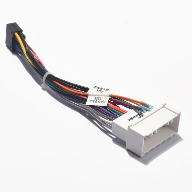 Car 16pin Radio  Wiring Harness Stereo Wire Aftermarket Android for Hyundai Elantra santa fe tucson for KIA Cerato Sorento