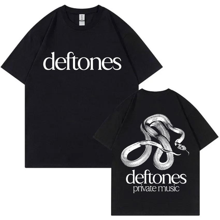 

Alternative Metal Rock Band Deftones Private Music Album Graphic Tshirt Snake Print T Shirts Men Women Fashion Vintage Tshirts S