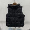 Light and thin pressed rubber hooded down vest women's short autumn and winter new warm vest jacket