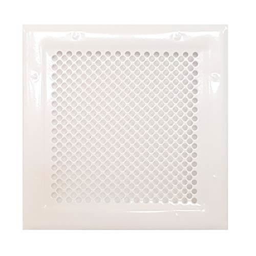 Grille d'Aération - Non spécifié - D - Acier Galvanisé - Revêtement en Poudre RAL9016 - Couleur Blanche