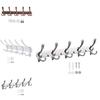 Modern Minimalist Wall Mount Heavy Duty Coat Hook With 5 Hooks For Bathroom And Hotel Doors