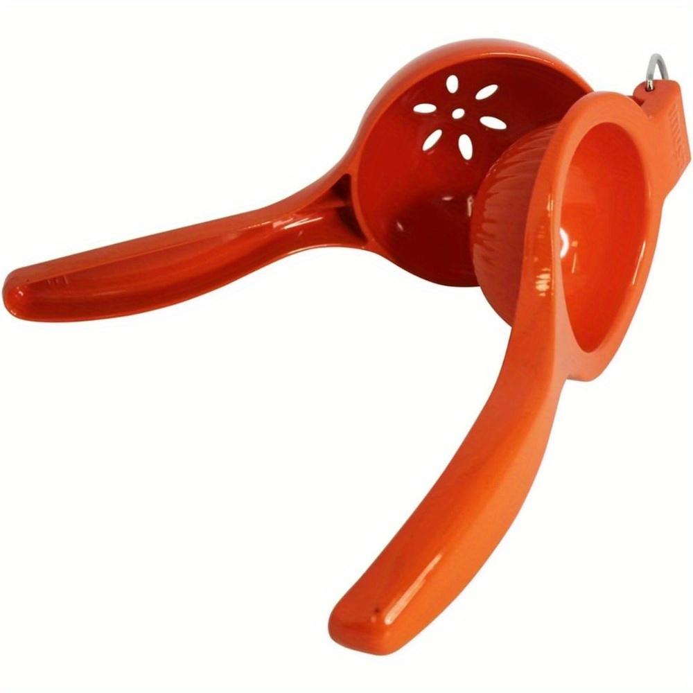 

Кухонная металлическая соковыжималка для лимона, простая в использовании, ручная цитрусовая соковыжималка, ручной пресс для извлечения максимально возможного количества сока оранжевый