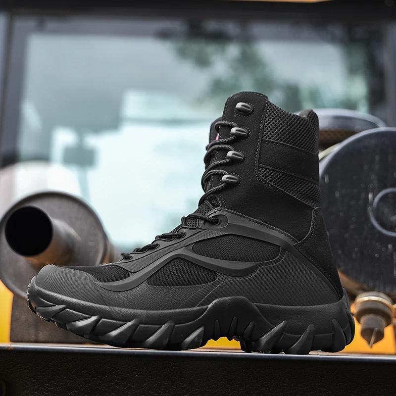 Men Tactical Boots Autumn Special Forces Field Man Boot Lightweight Outdoor Non-Slip Men Shoes Zapatillas Hombre