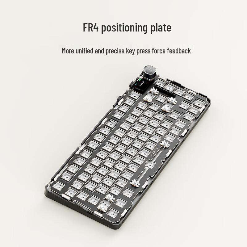 Ajazz AK820MAX Dreimodus-Kabellose Gasket-Mechanische Tastatur mit KI