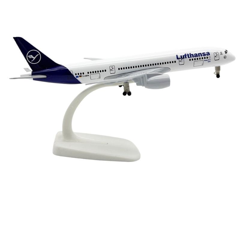 

20cm Lufthansa Model Plane B787 Metal Replica Model Plane Aviation Simulation Scale Aircraft Collection Toys Boys Kids