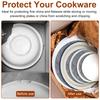 84/96/144 Pcs Pot Divider Pad Plate Storage Dividers Cuttable Felt Plate Separators Round China Dish Protectors for Tableware
