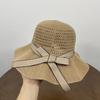UV Protection Panama Hat Bowknot Fishermen Cap New Visor Hat  Summer