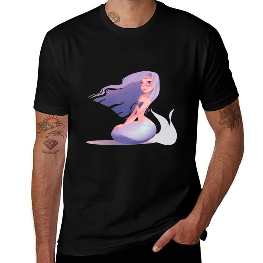 Cutie Mermaid Tshirt Work Comfort Tshirt For Unisex