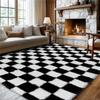 Area Rugs for Bedroom, Upgrade Non-Slip Grey Fluffy Soft Shag Carpet, Indoor Floor Gray Fuzzy Shaggy Living Room Plush Rug for Kids Home Dorm Decor