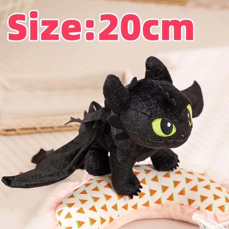 Potdemiel With Tag How To Train Your Dragon Plushies Stuffed Anime Night Fury Doll Plush Toy Cartoon Black Dragon Xmas Gifts