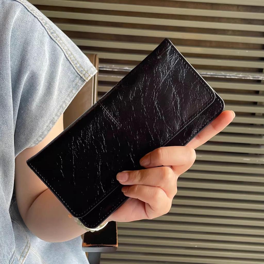 Women's Genuine Leather Long Wallet 2025 - Card Holder, Trendy, High-End, Practical Design