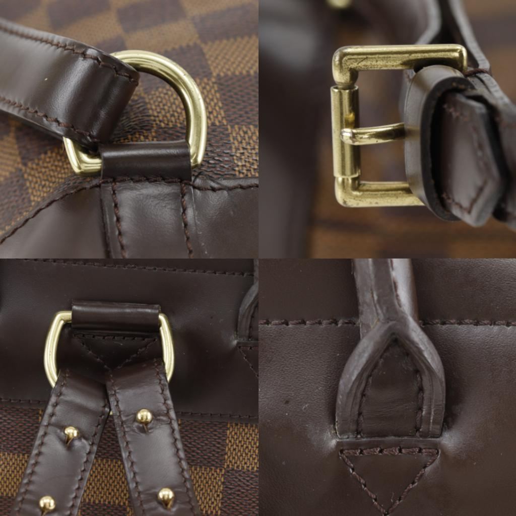 LOUIS VUITTON Soho Backpack Daypack N51132 Brown Damier canvas Women Used