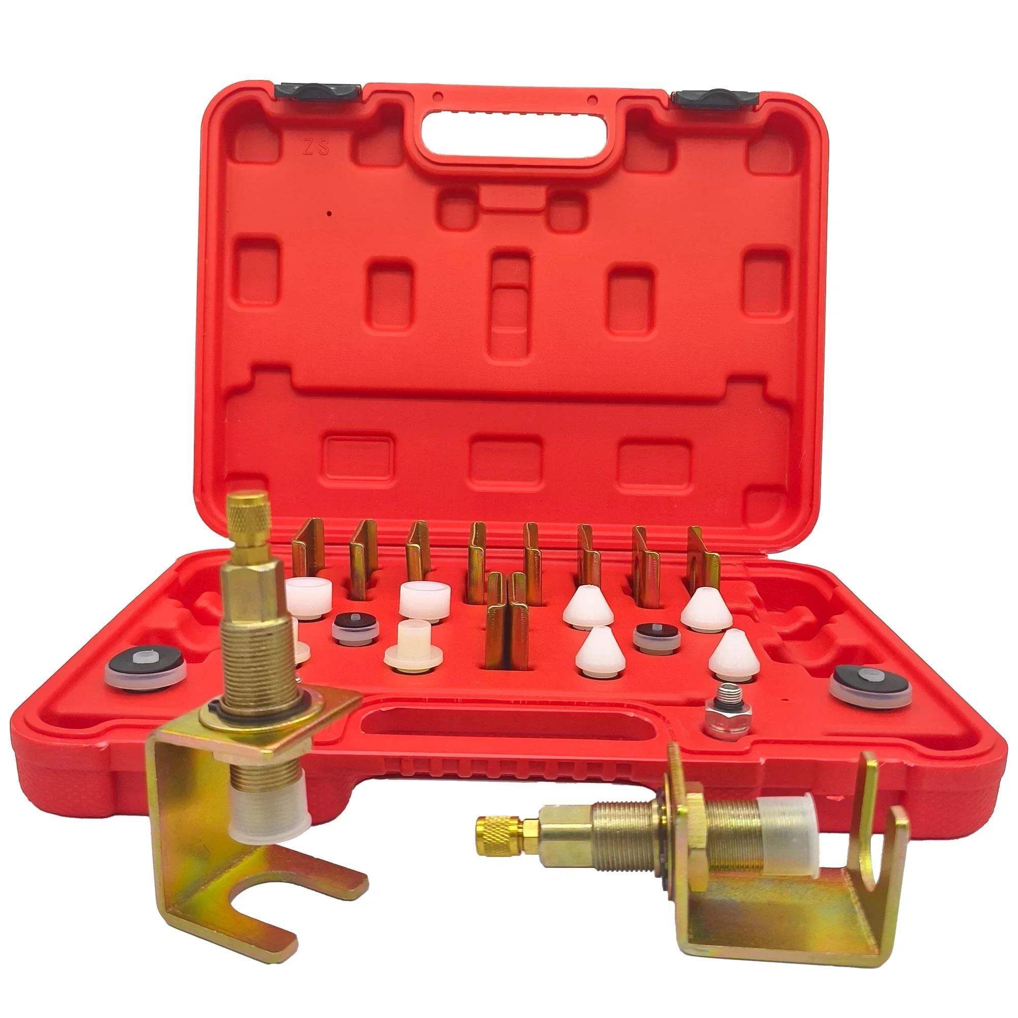 

Автомобильный кондиционер секция обнаружения утечек соединение полностью алюминиевая заглушка инструменты для ремонта кондиционера комплект обнаружения утечек