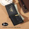 Men's Simple PU Leather Short Bifold Wallet, Minimalist Wallet With Card Slots, Gift For Men