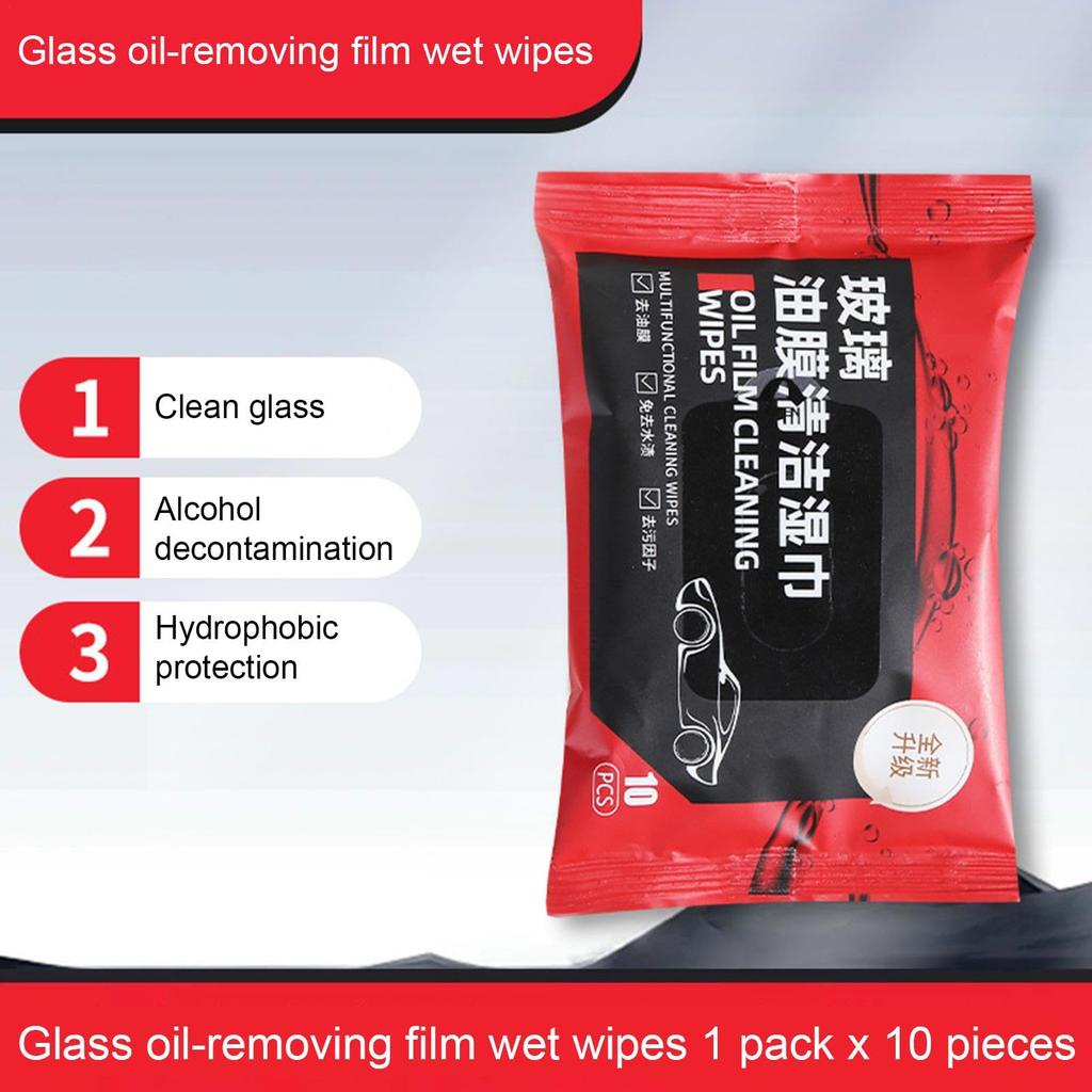 Glass Membrane Remover Wipes, Car Glass Film Remover - Automotive Glass