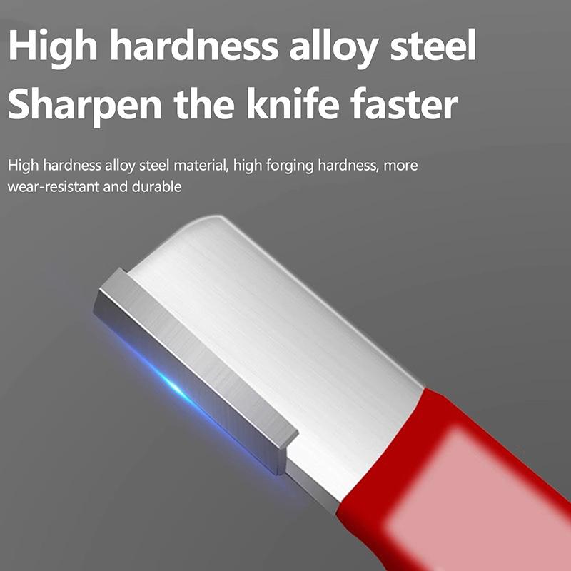 1PC Professional Kitchen Knife Sharpener - Tungsten & Diamond Ceramic Sharpening Stone For All Blades, Including Garden Shears