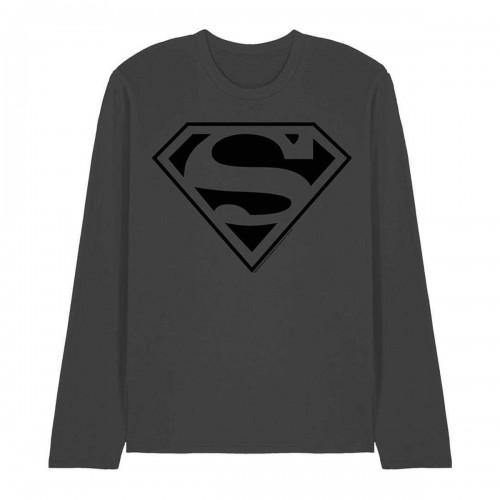 SUPERMAN Unisex Adult Mono Long-Sleeved T-Shirt