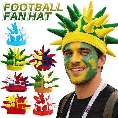 Football Fan Flag Themed Hats, Party Hats, Celebration Hats, Hats For Watching And Cheering The Game.