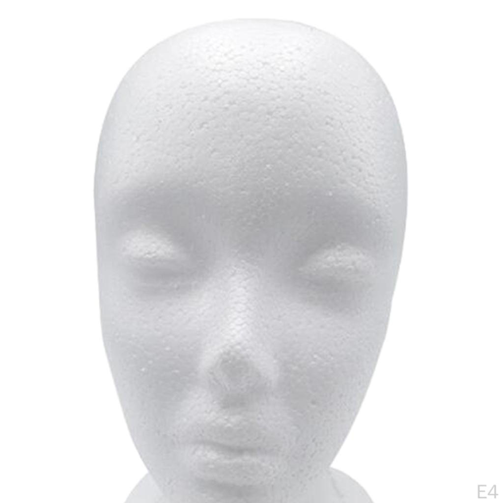 Female Headband Headset Display Head Manikin White