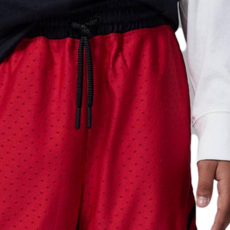 Jordan Logo Print Mesh Basketball Shorts Kids Bottoms Red DV0425-687