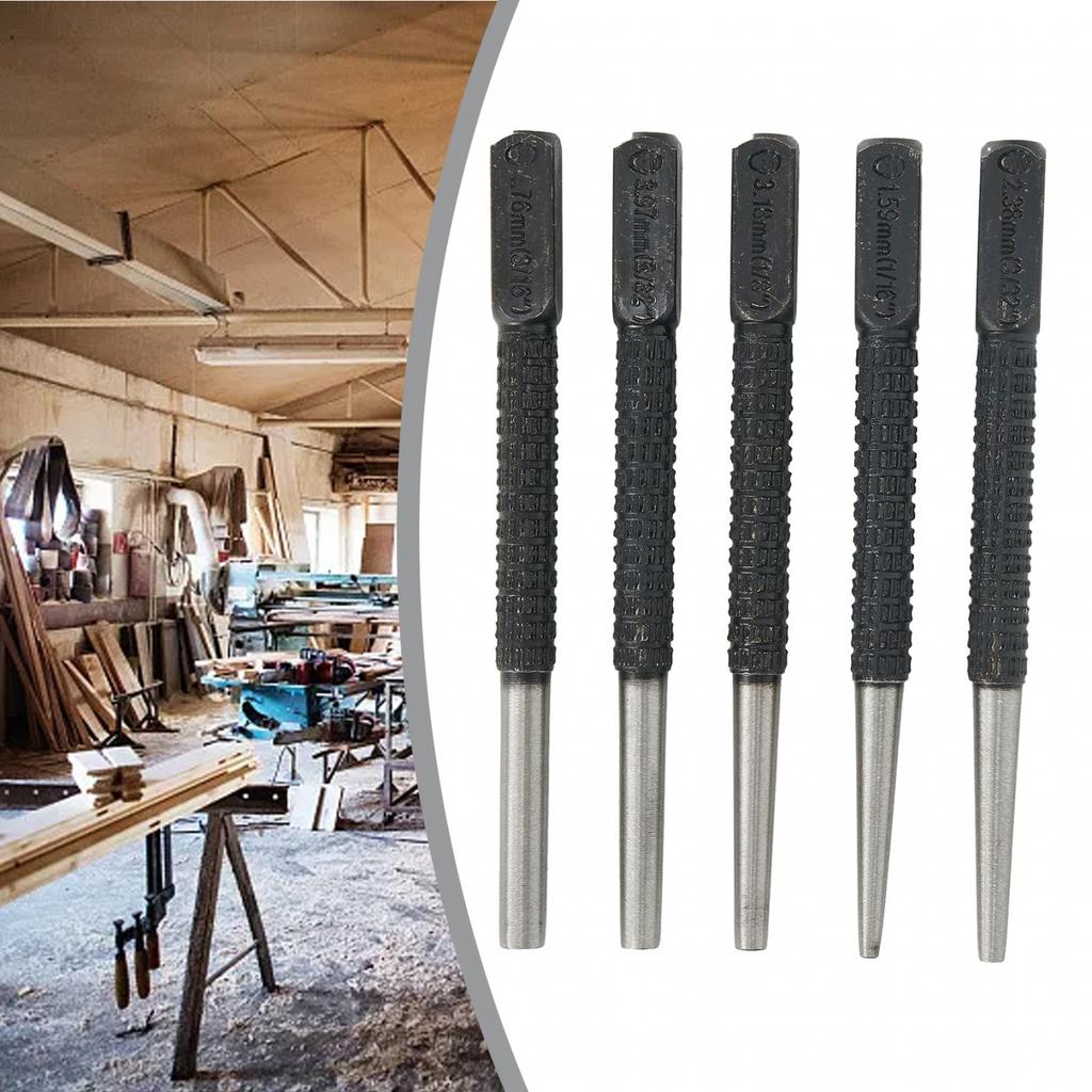 5pcs Nail Punch Nail Punch Door Pin Removal Drill Bit