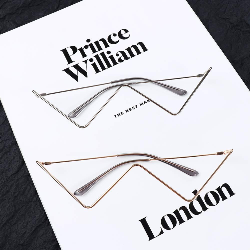 Decoration For Women Glasses Frame Rhinestones Glasses Frame Triangle Glasses Frame Fake Glasses
