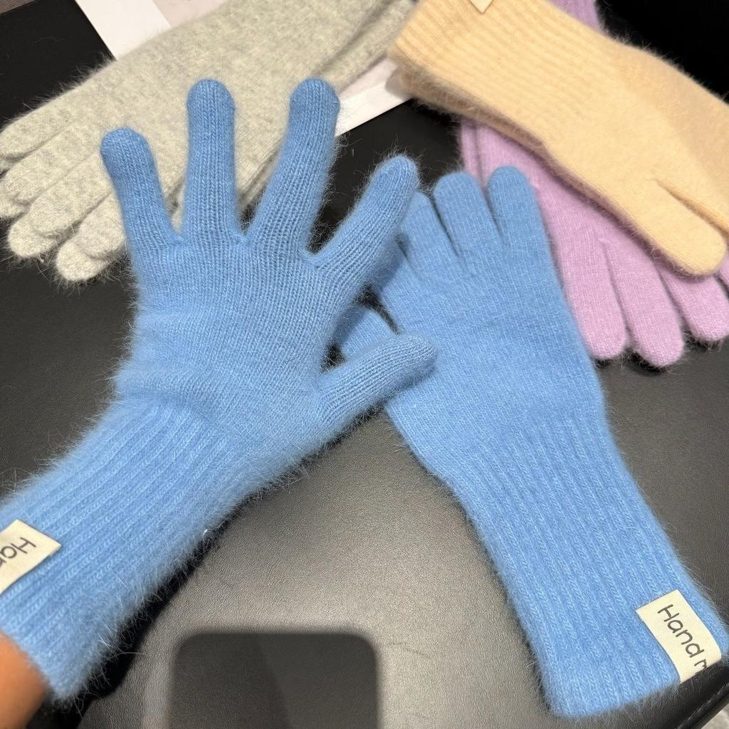 Women'S Thickened Winter Gloves - Heavy Warm 5-Finger Cold-Proof Mittens, Elastic Fit for Various Hand Shapes, Suitable for Outdoor And Party Wear
