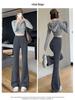 Women's Slimming Wide-Leg Micro-Flare Sports Pants - Spring 2026 Petite Warm Casual Sweatpants