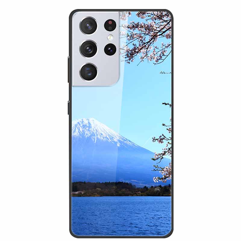 For Samsung Galaxy S25 Ultra Tempered Glass Case Back Cover Hard Phone Cases for SamsungS25 ULTRA Fundas Fashion Protector Coque
