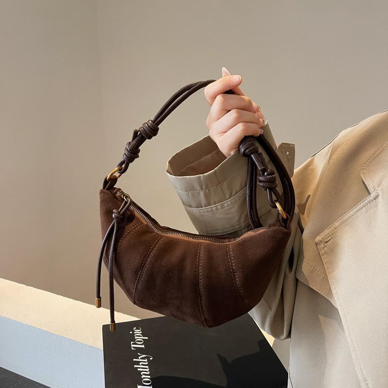 

Бархатный материал, застежка-молния 2024, высококачественная сумка на плечо для женщин, клатч, однотонная, простая, модная, сумка через плечо, мягкая, в западном стиле, сумка кофейный