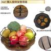 360° Rotating Spice & Cosmetic Organizer - Wooden Desktop Turntable Storage Lazy Susan for Condiments/Makeup, Space-Saving Shelf