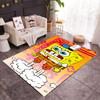 Happy Spongebob Happiness Themed Anti-Slip Rugs - Polyester Home Decor, Suitable for Bedrooms, Living Rooms, Doorways, Studios, and Decorations