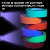 6/1Rolls UV Glow Cotton Tapes Neon Gaffer Party Tape Self-Adhesive Glowing Reactive Cloth Stage Props Wedding Home Decorations