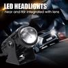 Waterproof Dual Color Small Steel Cannon LED  Bright Car and Motorcycle Headlights Electric Vehicle LED Lamp Auto Headlight Bulb