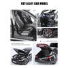 1/18 Scale RS7 Sportback Black Warrior Supercar Diecast Metal Alloy Model Car Remote Control Version Sound & Light Hobbies Collection