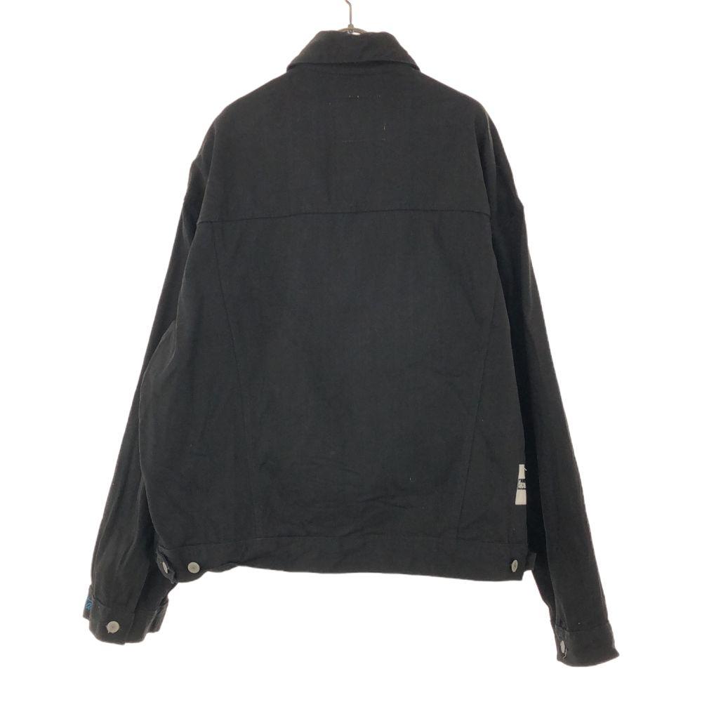 LEVI STRAUSS & CO. Denim Jacket L black Denim jacket with suspenders Men's Used